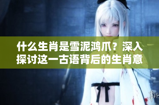 什么生肖是雪泥鸿爪？深入探讨这一古语背后的生肖意义。