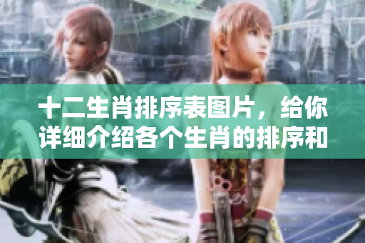 十二生肖排序表图片，给你详细介绍各个生肖的排序和特点。