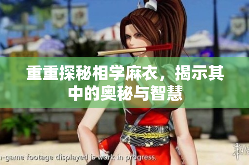 重重探秘相学麻衣，揭示其中的奥秘与智慧