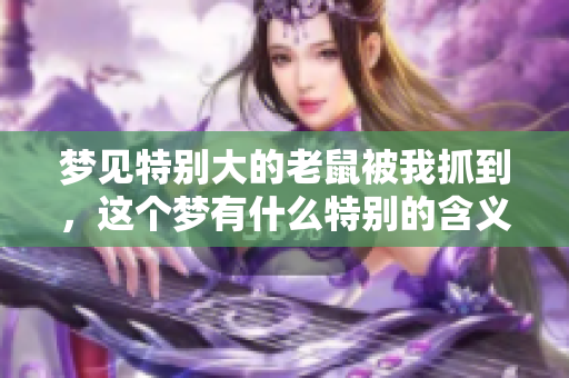 梦见特别大的老鼠被我抓到，这个梦有什么特别的含义呢