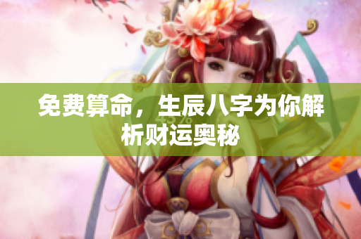 免费算命，生辰八字为你解析财运奥秘