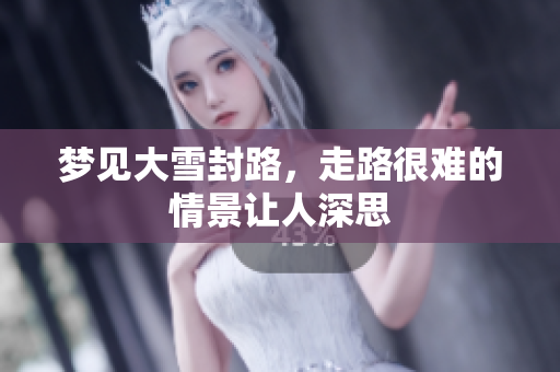 梦见大雪封路，走路很难的情景让人深思
