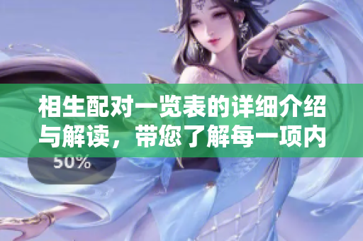 相生配对一览表的详细介绍与解读，带您了解每一项内容与其关系