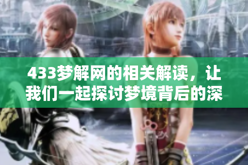 433梦解网的相关解读，让我们一起探讨梦境背后的深意与启示