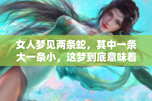 女人梦见两条蛇，其中一条大一条小，这梦到底意味着什么呢