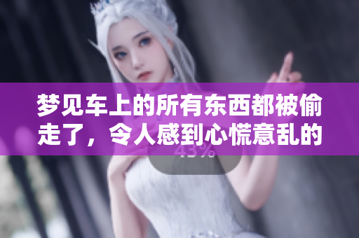 梦见车上的所有东西都被偷走了，令人感到心慌意乱的梦境解析